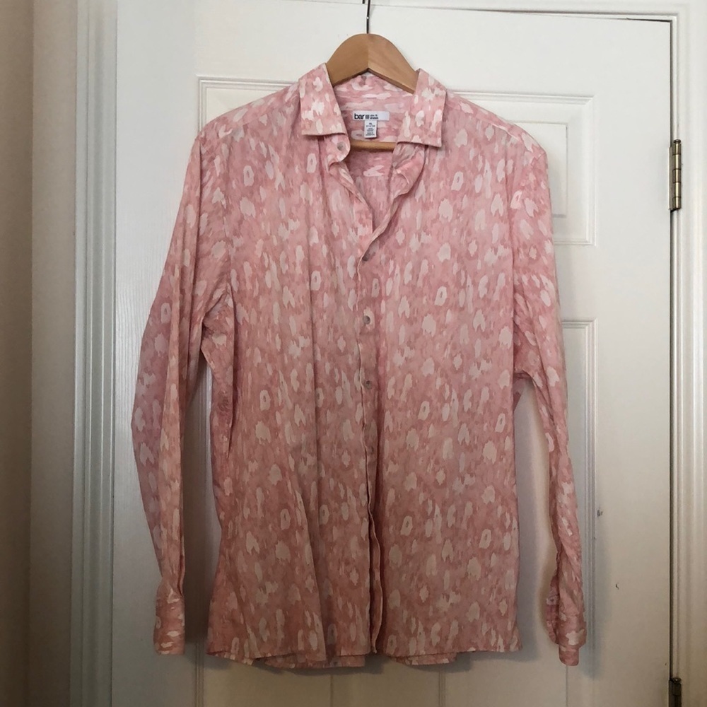 3/$25 Bar III (Bar 3) Slim Fit Stretch Button Down Shirt Size XL 17-17 1/2